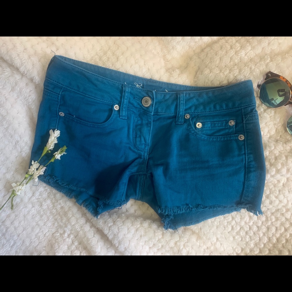 American Eagle stretchy-Teal- size 00 stretchy